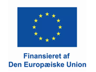 Billede af EU-flaget og teksten Finansieret af Den Europæiske Union